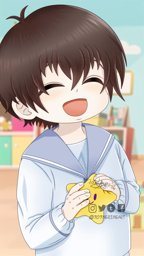 Child anime style illustration