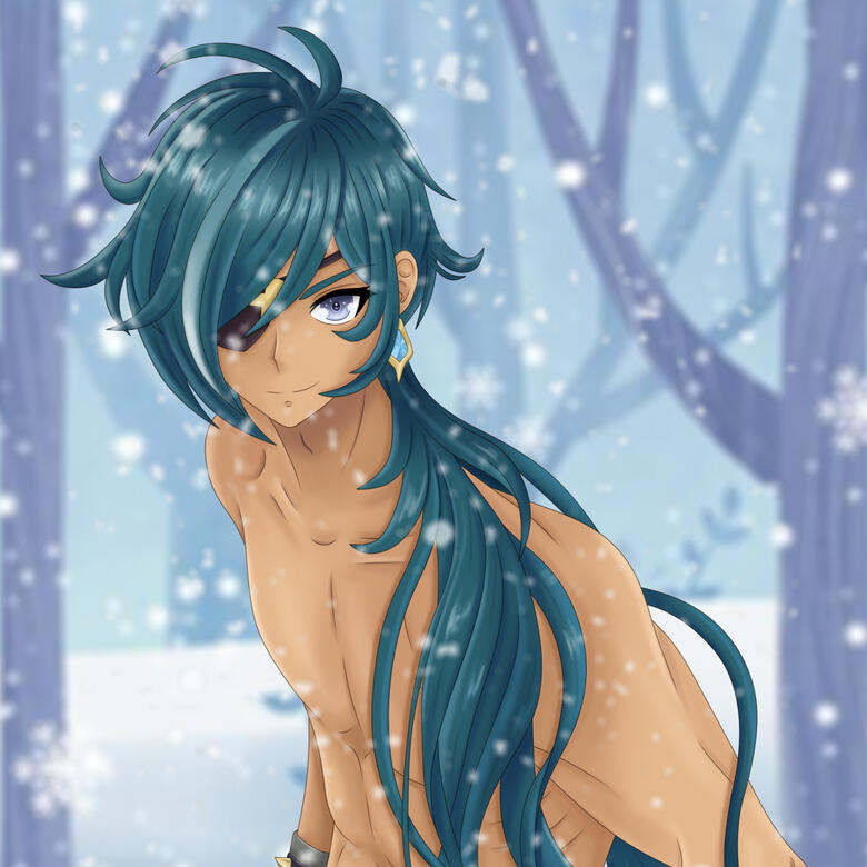 Digital illustration – commissioned fanart character portrait.